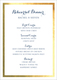 Foil Frame Menu Cards Image 14 of 15